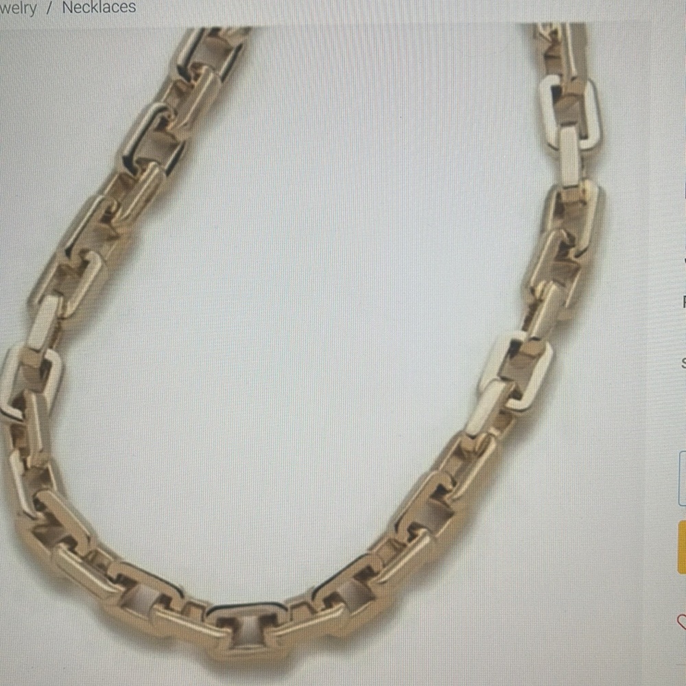 NWT Eddie Borgo Supra 12k Gold Plated Necklace - Picture 2 of 3